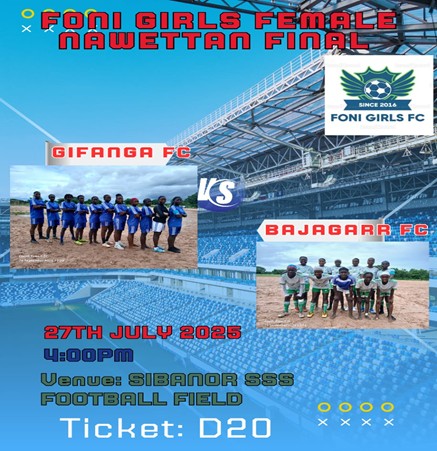 Gifanga play Bajagarr in Foni Girls female ‘nawettan’ final Sunday
