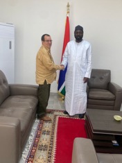 Foreign Minister Tangara bids farewell to Cuban ambassador