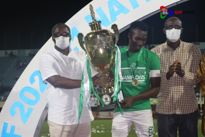 Fortune FC receive league trophy, cash prize