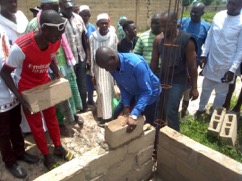 Over D2M GACH sponsored football field foundation laid