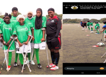 GAFA commissions new female Amputee team to contest in football competitions