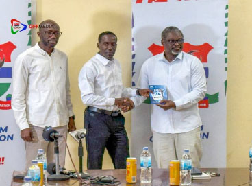 GFF Prexy Bajo beautifies Gambian referees with FIFA badges, working gadgets