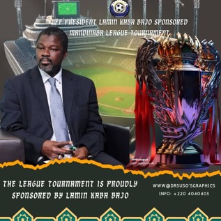GFF Prexy Bajo patronises Mandinaba Sports Committee with cash, trophy