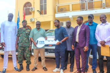 GFF receives 8 brand new 4x4 double-cabin pick-up trucks