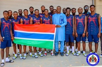 Youth and Sports Minister Badjie hands over battle flag to GHA U-20 team