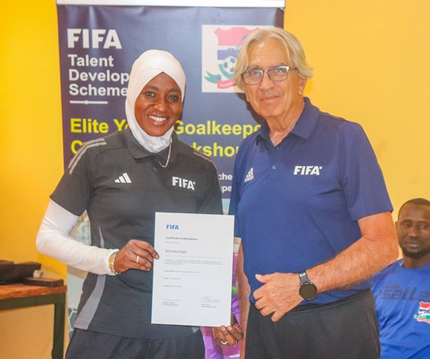 GPF commends Inspector Aminata Gaye after completing FIFA Goalkeeper Workshop