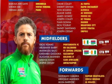 Gaffer Mckinstry announces provisional squad as Ivory Coast clash edges closer