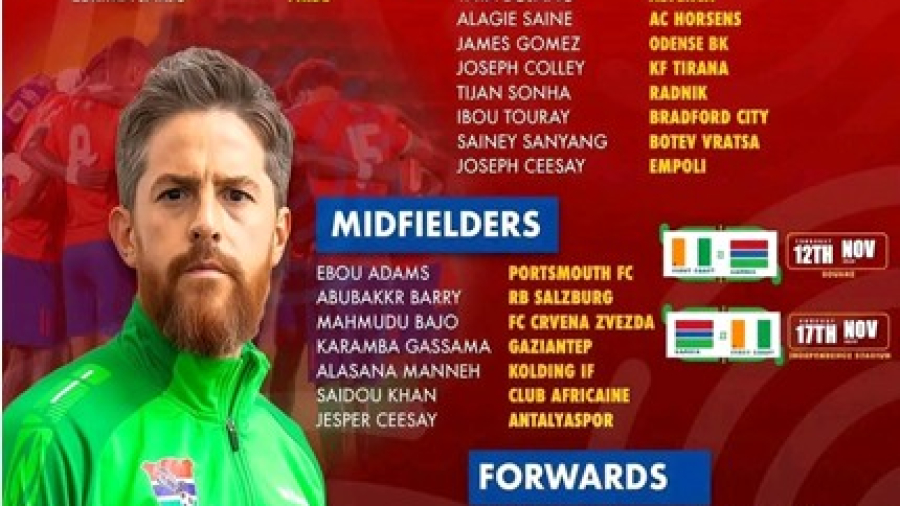 Gaffer Mckinstry announces provisional squad as Ivory Coast clash edges closer
