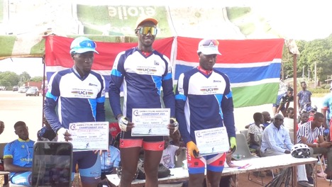 Alieu Jammeh triumphs in Gambia Cycling Association competition   