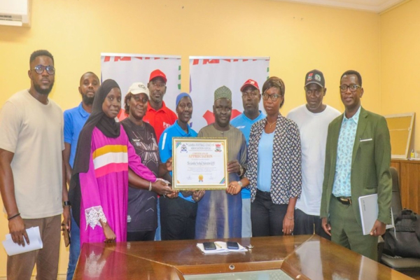 Gambia Football Coaches Association visits GFF president Kemo Ceesay