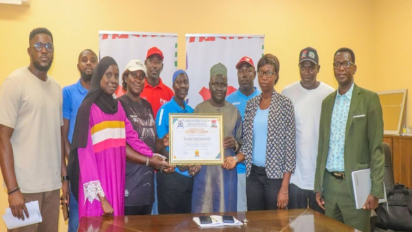 Gambia Football Coaches Association visits GFF president Kemo Ceesay