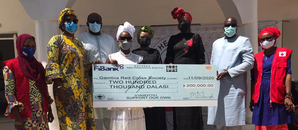 Support Our Own presents D200,000 to Gambia Red Cross