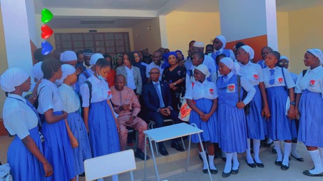 Gambia SSS Alumni of 1998 ploughs back D1M worth of furniture