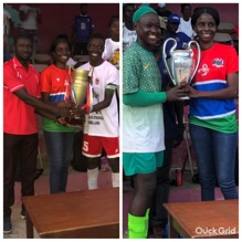Gambia SSS, scan Aid win Region 1 inter-schools championship trophies