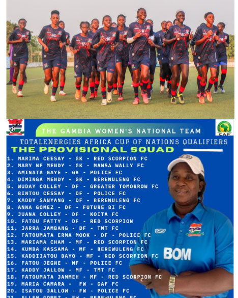 Gambia Women’s national team begin training ahead of WACN qualifiers