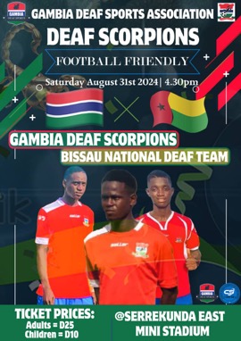 Gambia deaf national team to host G/Bissau in int’l friendly