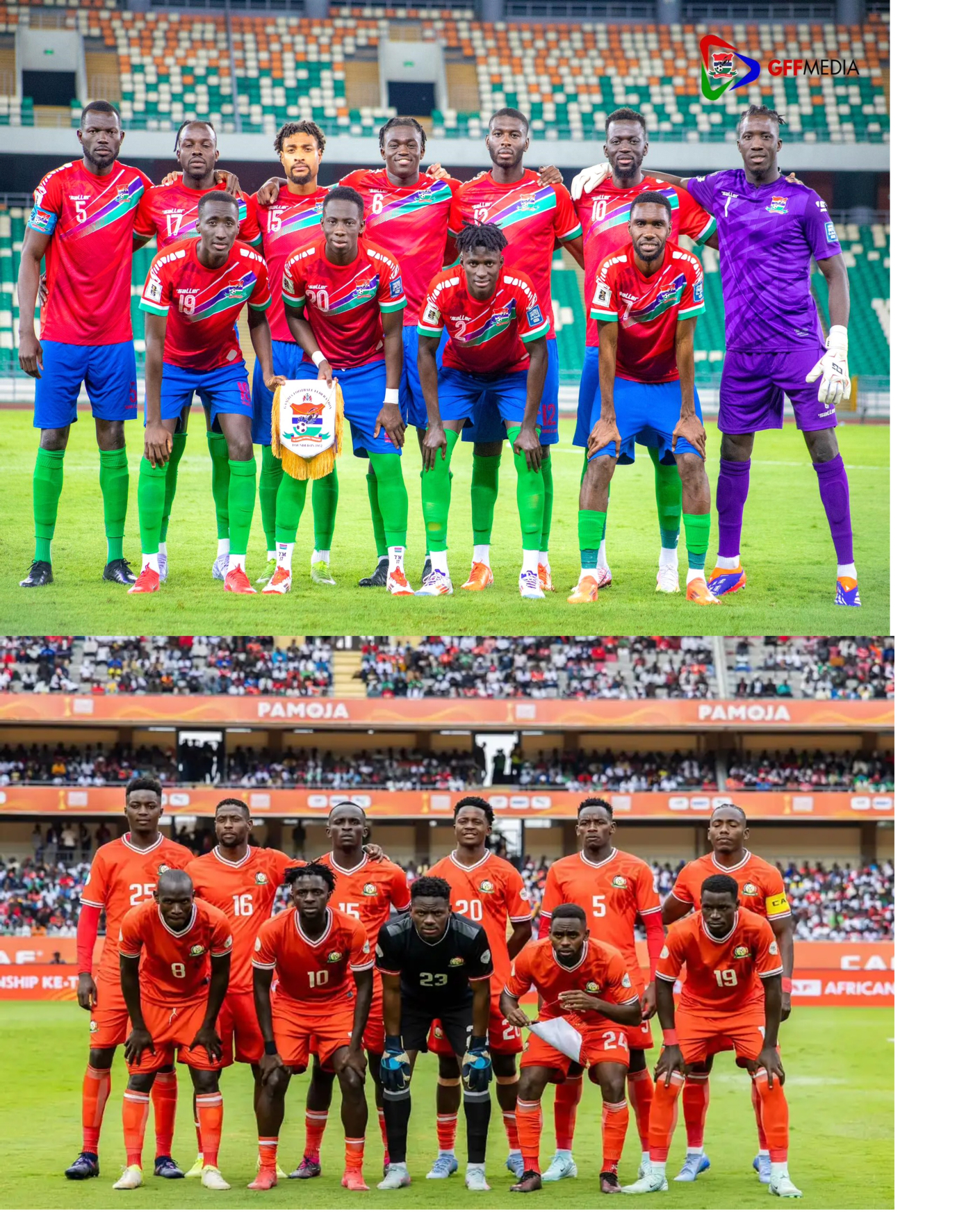Gambia play Kenya in World Cup qualifiers tomorrow
