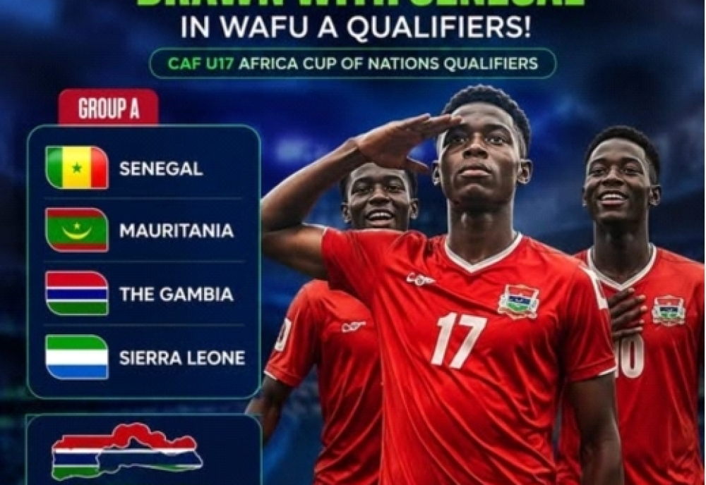 Gambia pair with Senegal in WAFU-A U-17 Africa Cup of Nations qualifiers