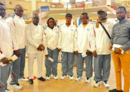 Gambia wrestling team leave Abuja 