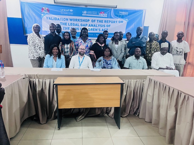 Gambia validates legal gap analysis to reform 2005 Children’s Act