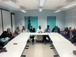 Bubacarr Jabbi hosts Gambian Ambassador in France