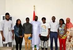 Minister Tangara receives Concerned Gambian Youth Network