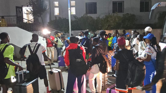 Gambian delegation arrive in Algeria ahead of 1st African School Football Games
