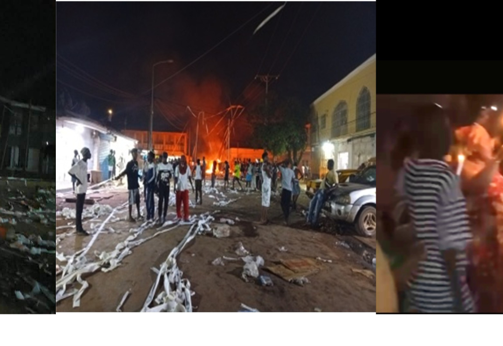 Vandalism, arson & looting occur as Gambians protest blackout in Greater Banjul