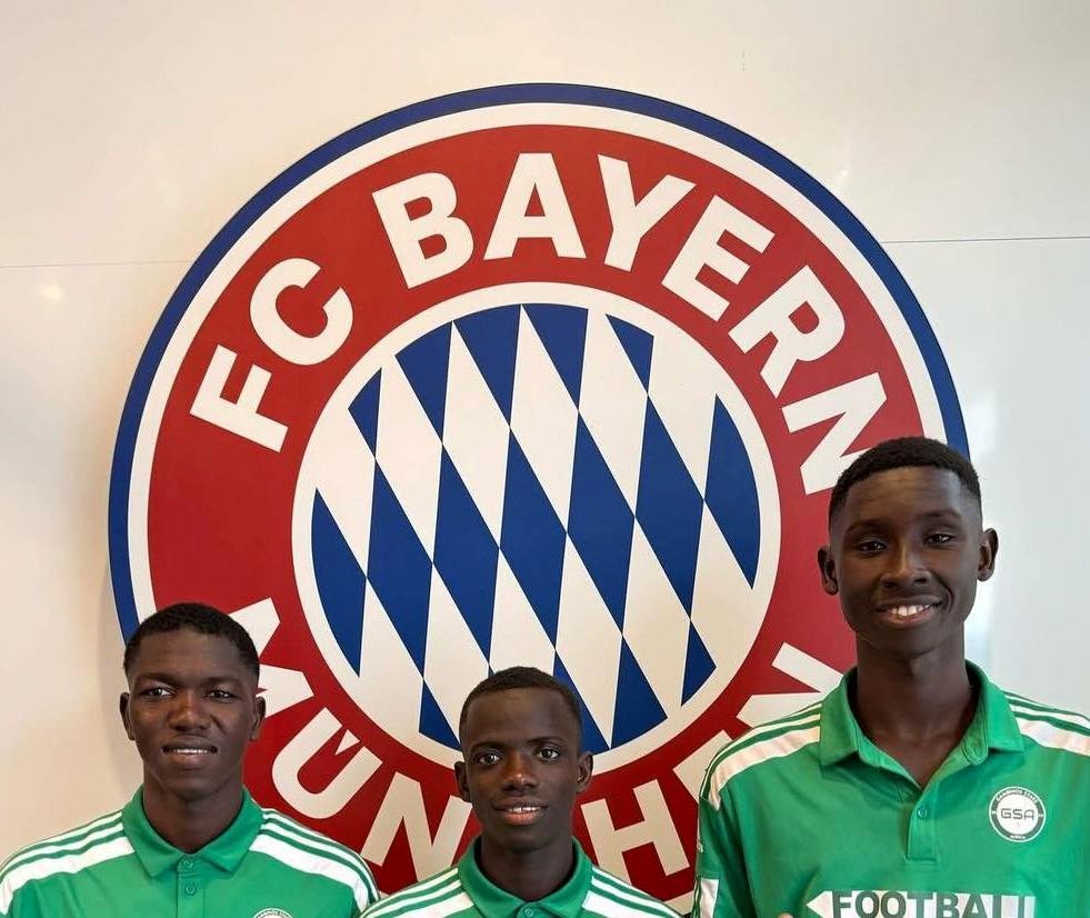 Gambinos Stars Africa players in Munich for trials with FC Bayern Munich