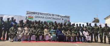 Ghanaian ECOMIG contingent honors 53 officials with peace medals