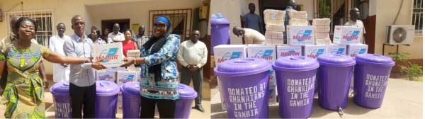Ghanaian Community donates sanitary items to Dept. of Social Welfare