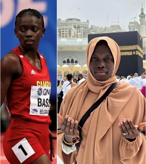 Gambian sprinter Gina Bass performs Hajj one year after reverting to Islam