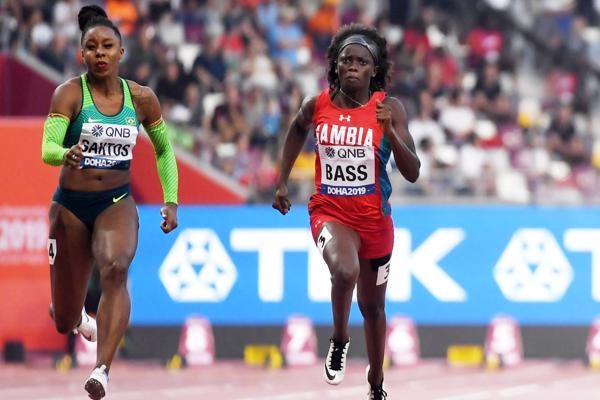Gina Bass wins silver in Prague 200m race