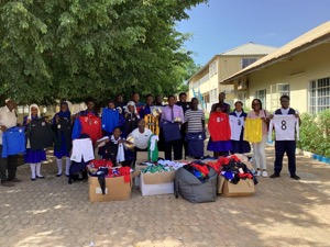 Goodwill Ambassador Jaiteh patronizes Marina Int’l School with sports items