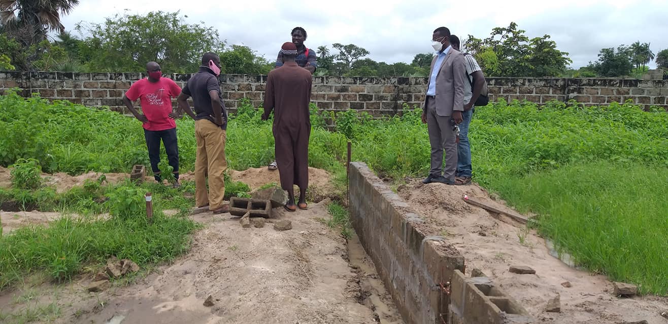 GFF officials visit Gunjur Mini Stadium construction site