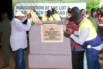 Barrow inaugurates 4.5km Gunjur Seaside Road, calls for political unity