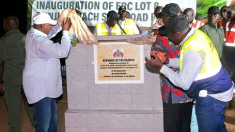 Barrow inaugurates 4.5km Gunjur Seaside Road, calls for political unity