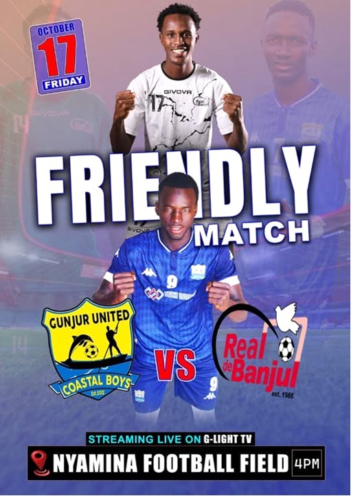Gunjur Utd host Real in warm up clash Friday as new league season looms