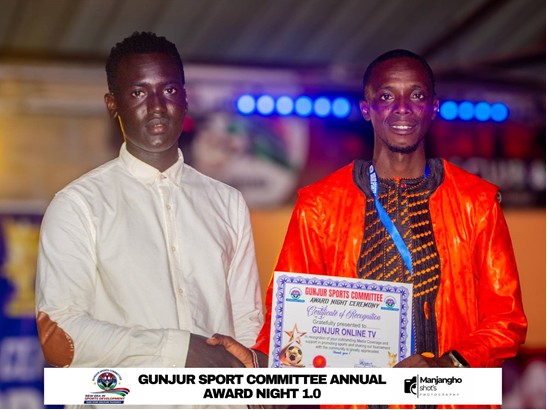 GSC embellishes Gunjur Online TV with certificate