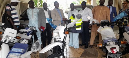 GBoS receives 15 motorbikes from HISWACA