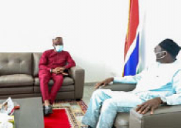 H.E. Dr. Mamadou Tangara and Mr. Kunle Adeniyi