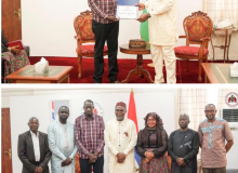 Hadigala International College briefs VP on growth, hands over security force scholarships