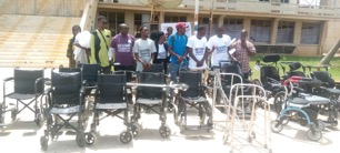 Hagie Gai Foundation donate wheelchairs to Gambians