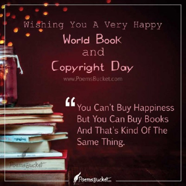OPINION; Happy World Copyright & Book Day in Advance