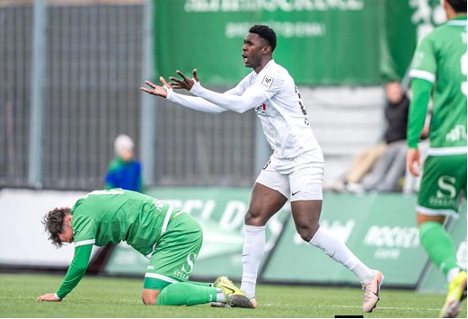 Rashid Njie makes 1st league appearance for RFS