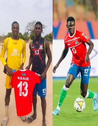 Haruna Rashid Njie joins Gunjur Utd training