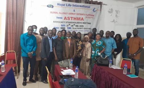 Hope Life International holds sensitization on asthma
