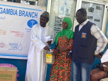 Humanity First- The Gambia extends support to fire victims in WCR