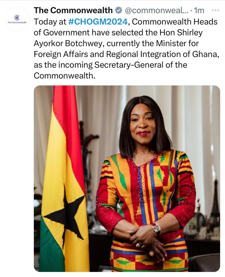 Foreign Minister Tangara defeated at the CHOGM2024 top Job race