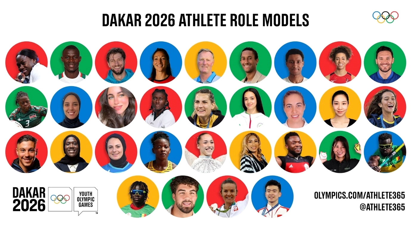 IOC names Olympic champions, medallists as role models for Dakar 2026